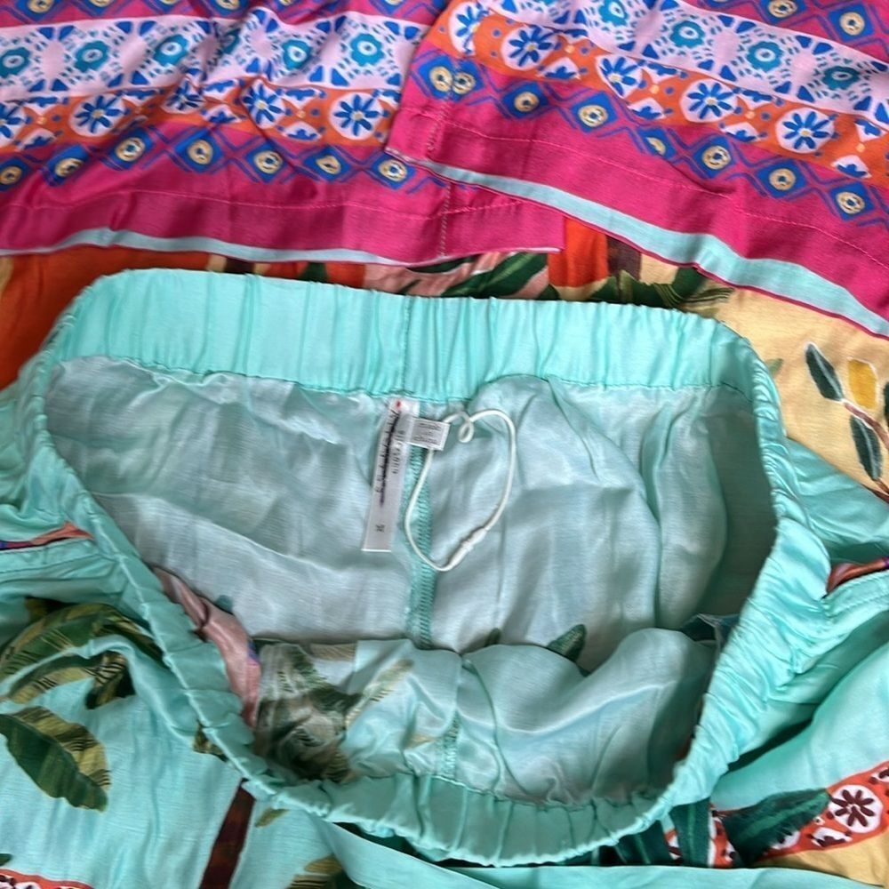 Seafolly On Vacation Silk Pant size Medium Cat Lovers - Picture 13 of 13